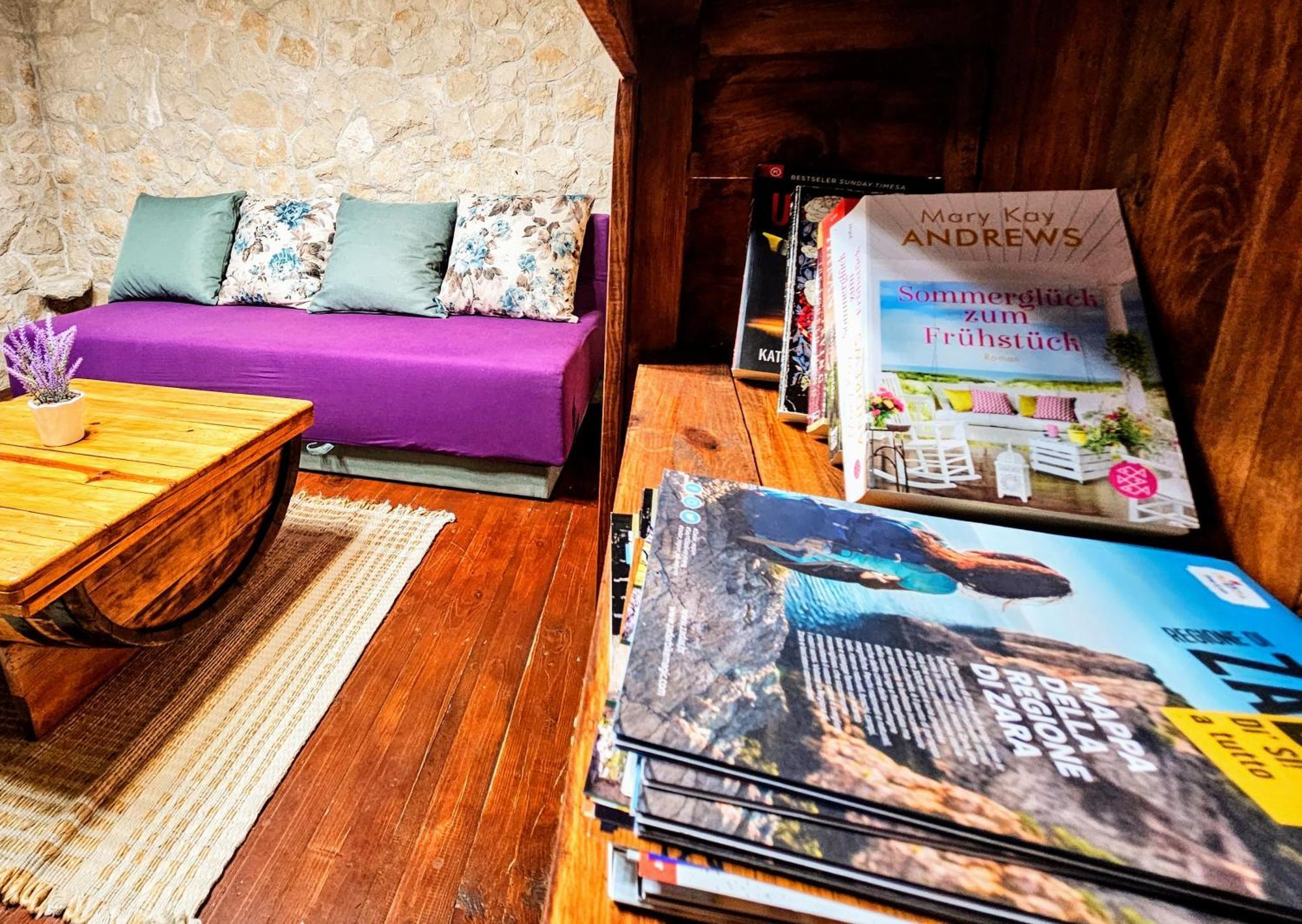 Dalmatia Rustica Comfortable One Bedroom+Fireplace Zadar Rum bild